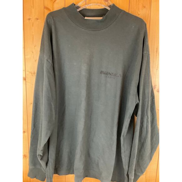 Fear of God Essentials Black Long Sleeve Tee - Size L - Picture 1 of 3